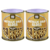 2X Metallic Gold Gloss Non-Drip Paint 300ml Tin Paint
